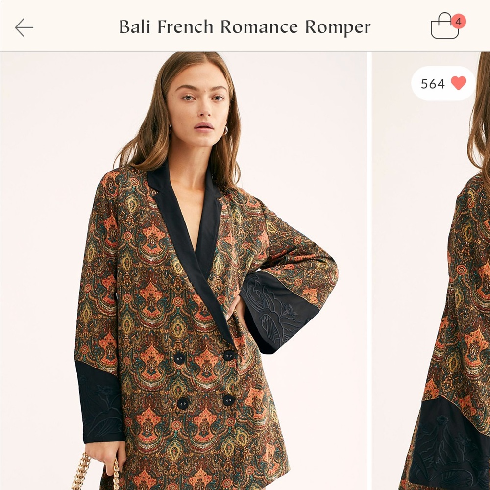 ISO Bali French romance romper free people (Lg)